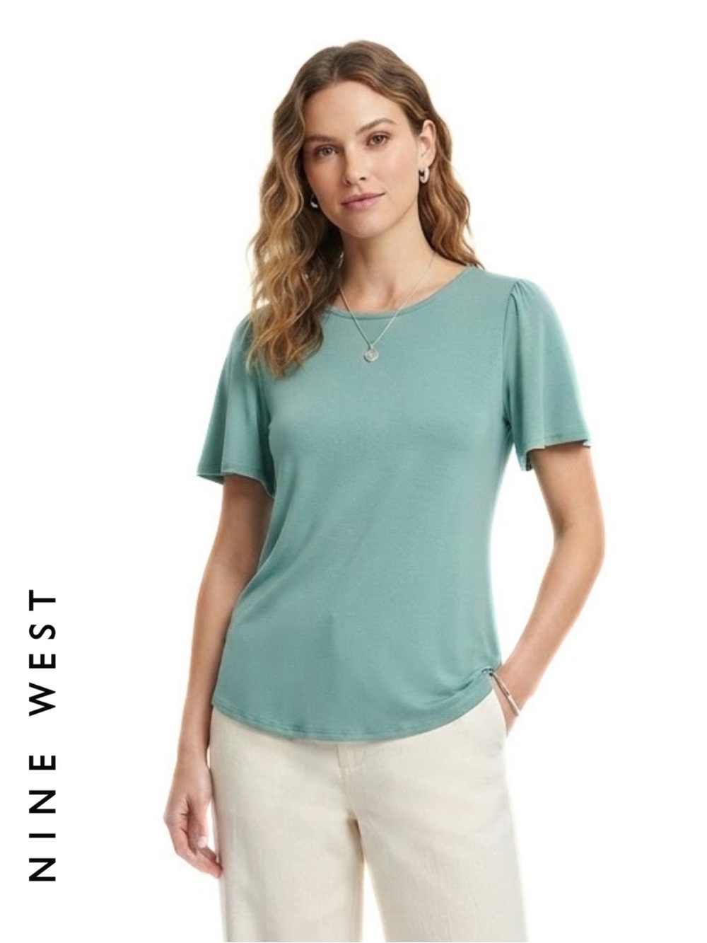 Flutter Short Sleeve
Nine West • Women’s Flutter Short Sleeve Shirt